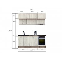 Bucatarie ZONE 200 FRONT PAL K002 / decor K001